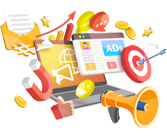 Digital Marketing Strategy Illustration